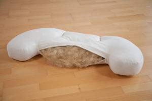 Nackenstützkissen Rosshaar Ösi+ -  ASH+ hoch